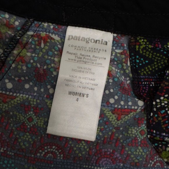 Patagonia Wavefarer Board Shorts Womens 4 Multicolor Bohemian Tribal Drawstring - Picture 6 of 10